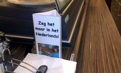 Zeg het maar in het Nederlands
