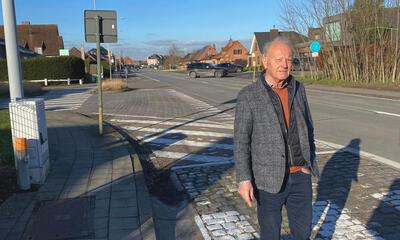 Paul Soetaert aan de oudenaardsesteenweg in Deinze