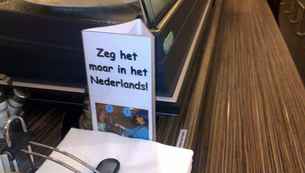 Zeg het maar in het Nederlands